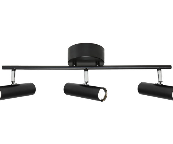 Vector Sleek & Stylish Led 3Light Dimmable Adjustable Spot Light Black-White