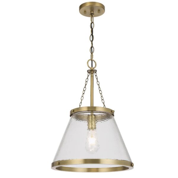 Olmont Texture Glass Industrial Style Pendant