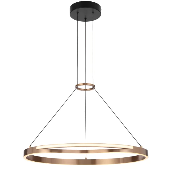 Ostrom 650mm Gold Round Ring Dimmable Integrated Modern LED Pendant