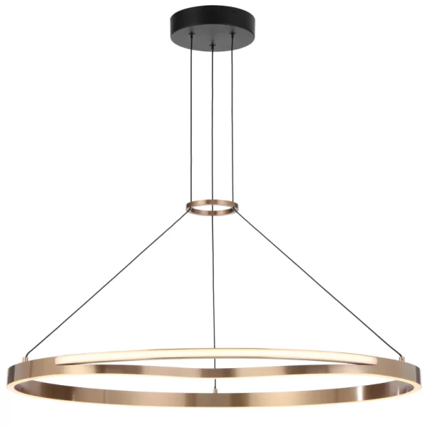 Ostrom 800mm Gold Round Ring Dimmable Integrated LED Modern Pendant