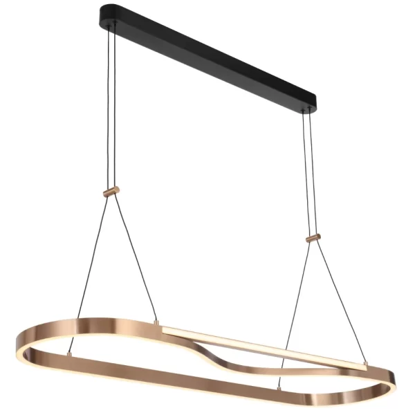 Ostrom Gold Rectangle Dimmable Integrated LED Pendant