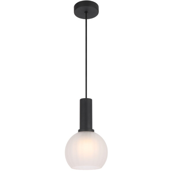 Aosta 150mm Frost Round Glass Single Kitchen Benchtop Pendant