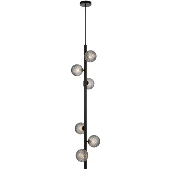 Elson 6 Light Black Frame Living Room Pendant