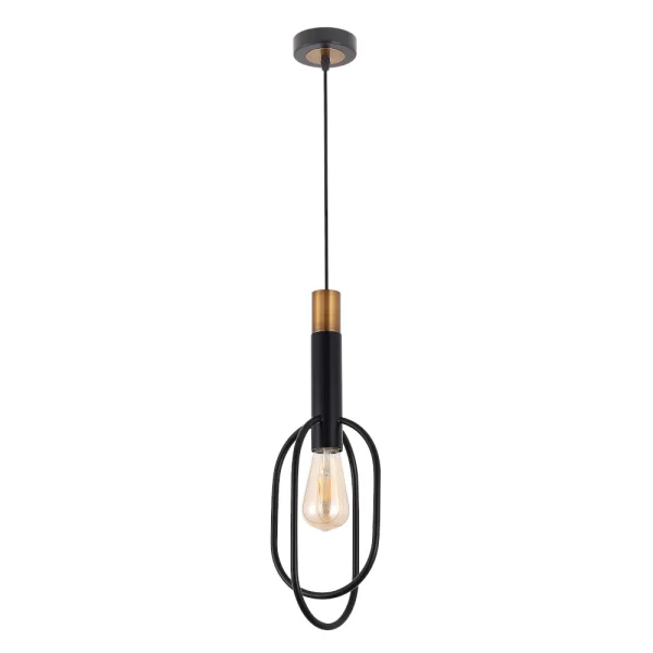 Marvin Single LT Oval Metal Pendant