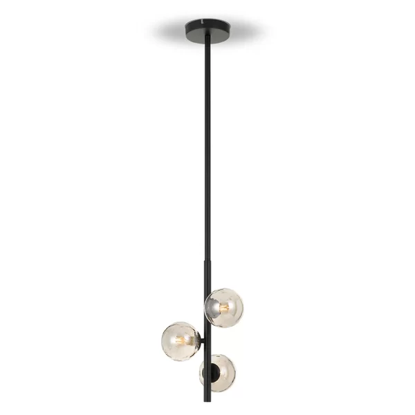 Moran 3 Light Vertical Mouth Blown Glass Pendant