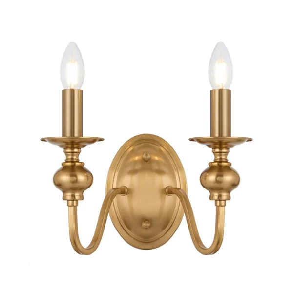 Siedel Double Wall Light Rod Iron Candle Style