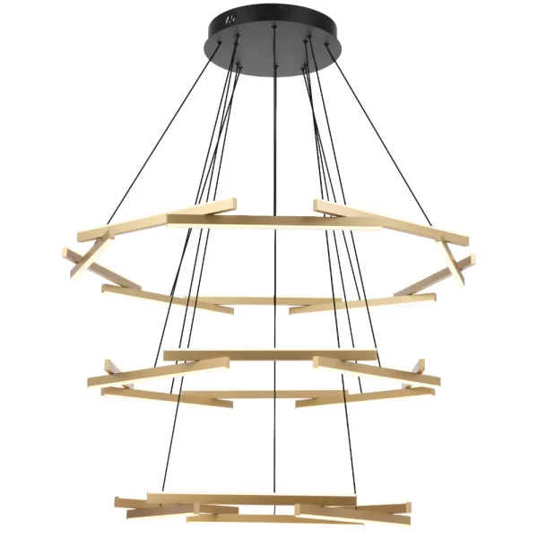 Tarson 3 Tier Integrated 3000K Led Modern Stairwell-Dinning Room Pendant