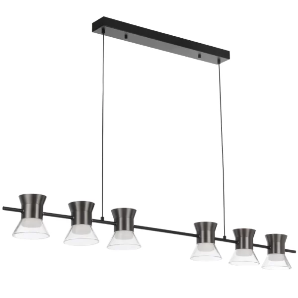 Tipico 6 Light Bar Style Integrated LED Kitchen Benchtop Pendant
