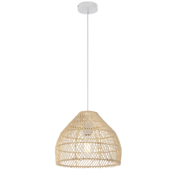Frya 300mm Bell Shape Rattan Pendant