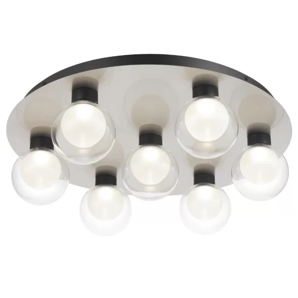 Invar 7 Light Round Dimmable Integrated LED Close-to-Ceiling