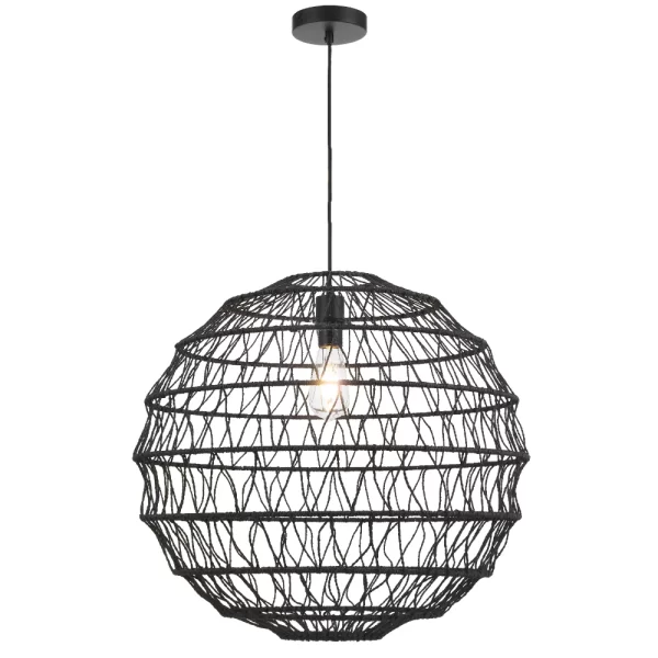 Ivalo 600mm Woven Shade Pendant