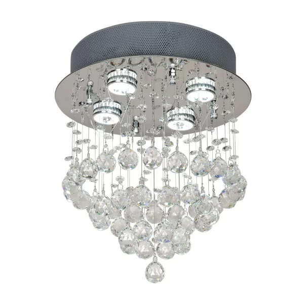 Savina 320mm Round Crystal Close-to-Ceiling