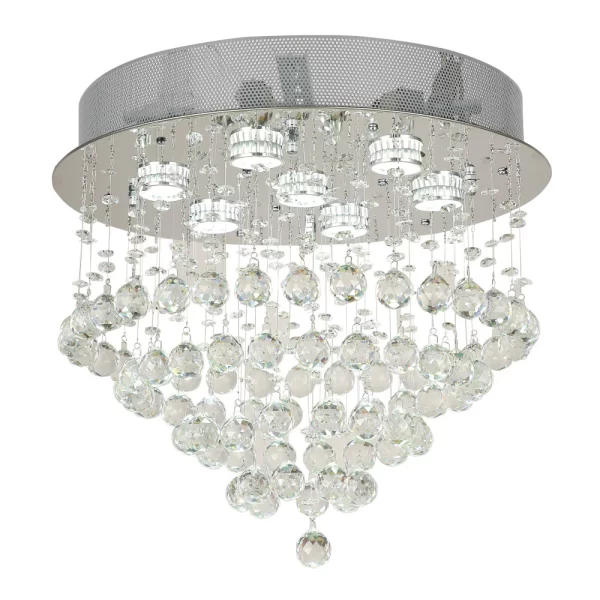 Savina 450mm Round Crystal Close-to-Ceiling