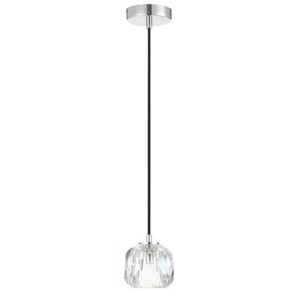 Zaha Single Light Crystal Pendant