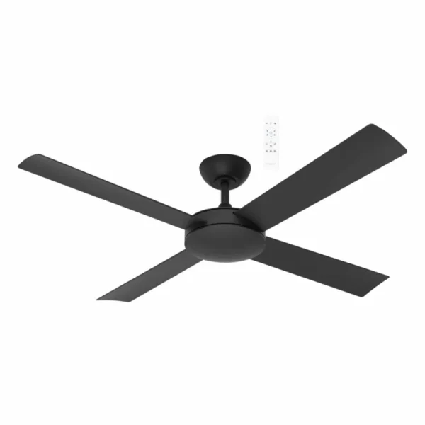 Quantum DC 1320mm Black Ceiling Fan With Remote Control